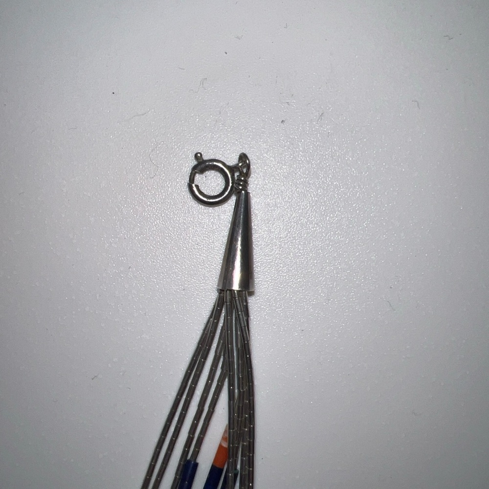 Vintage Navajo QT Sterling Silver Pendant Bracelet - Picture 8 of 14